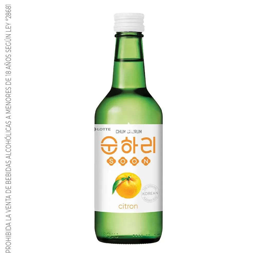 Soju Chum Churum Citron - Licor a base de arroz sabor Citron 12% Alc
