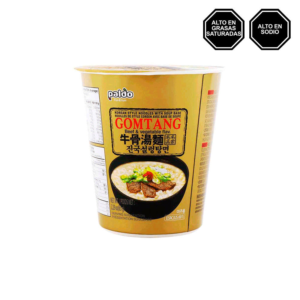 Gomtang Ramen - Sopa instantánea de Carne sin Picante en Vaso