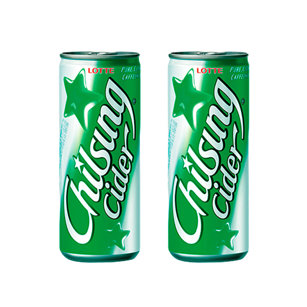 Chilsung Cider - Bebida gasificada sabor a Limón - X2 Unid.