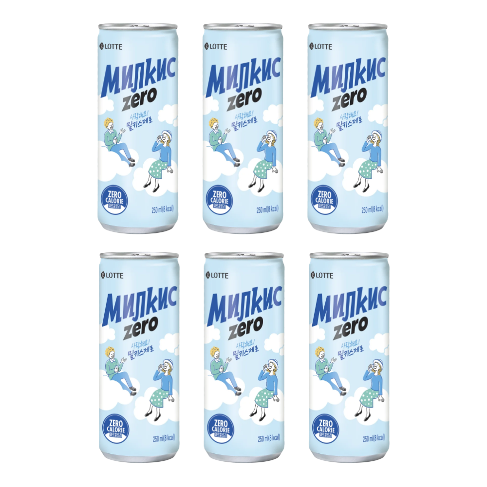 Milkis Zero - Bebida gasificada sabor a Leche sin Azúcar X6