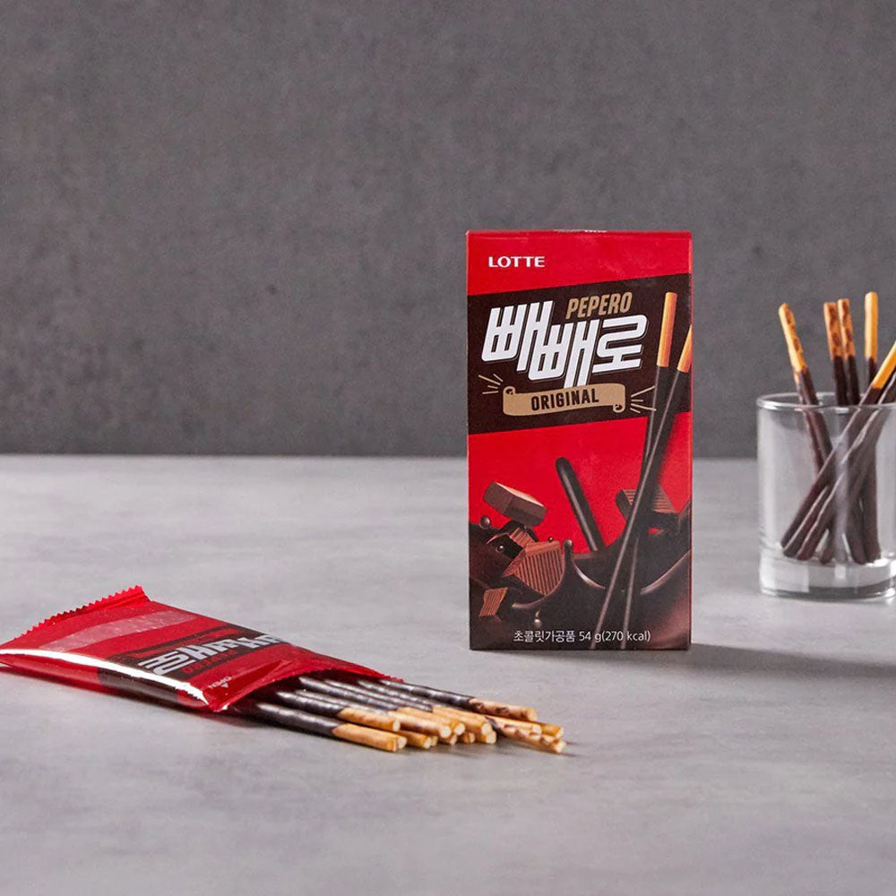 Pepero Original - Palitos de Galleta bañados de Chocolate - X2 Unid.