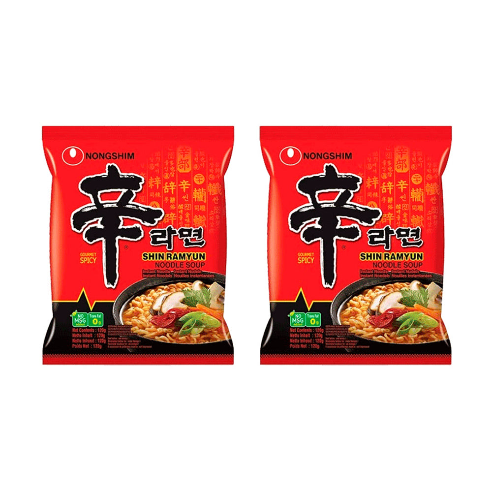 Shin Ramen - Sopa instantánea sabor a Carne Picante en Bolsa - X2 Unid.