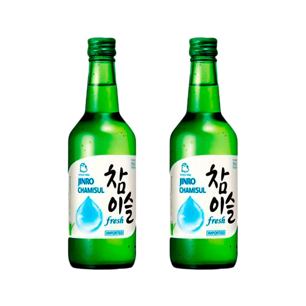 Soju Jinro Fresh - Licor a base de arroz sabor Fresh destilado con Bamboo 17.8% Alc - X2 Unid.