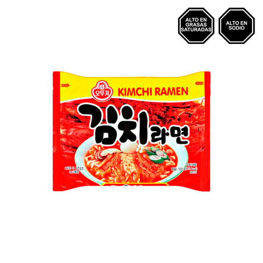 Kimchi Ramen - Sopa instantánea de Res sabor a Kimchi poco Picante en Bolsa