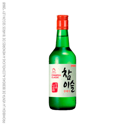 Soju Jinro Classic - Licor a base de arroz sabor Classic destilado con Bamboo 20.1% Alc