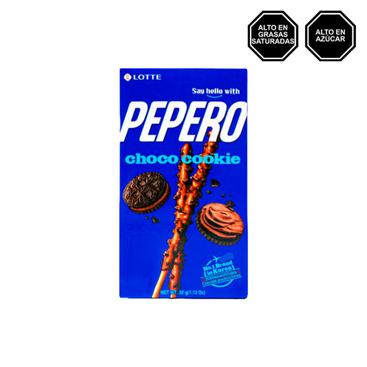 Pepero Chococookie - Palitos de Galleta bañados de Chocolate con Oreo