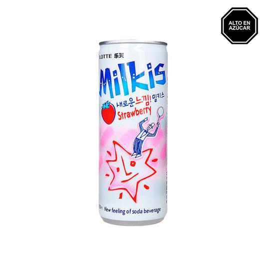 Milkis Fresa - Bebida gasificada sabor a Leche de Fresa
