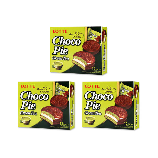 Chocopie Green Tea x 12 und - Pack X3