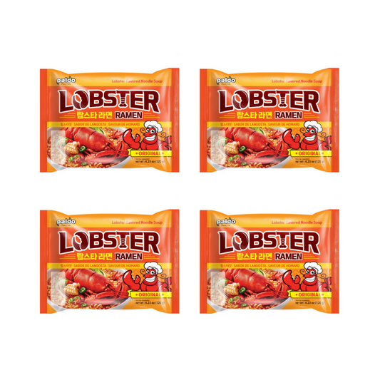 Lobster Ramen - Sopa instantánea sabor Langosta Picante en Bolsa X4