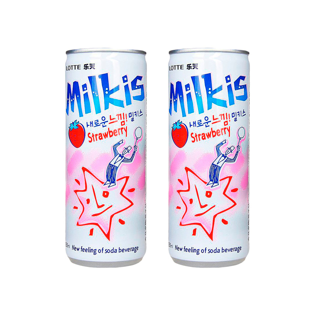 Milkis Fresa - Bebida gasificada sabor a Leche de Fresa - X2 Unid.