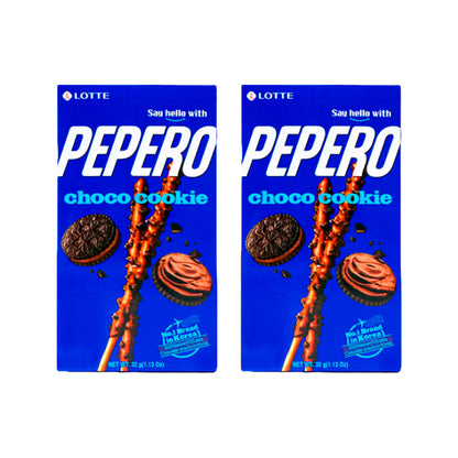 Pepero Chococookie - Palitos de Galleta bañados de Chocolate con Oreo - X2 Unid.