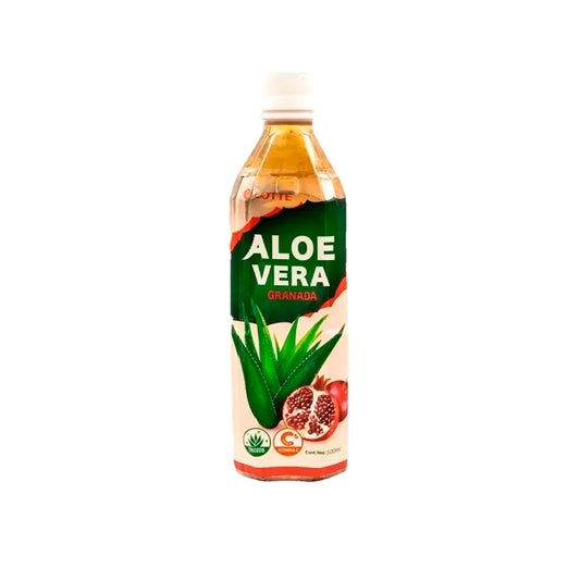 Lotte - Bebida de Aloe Vera sabor Granada 500ml