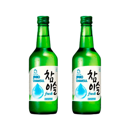 Soju Jinro Fresh - Licor a base de arroz sabor Fresh destilado con Bamboo 17.8% Alc - X2 Unid.